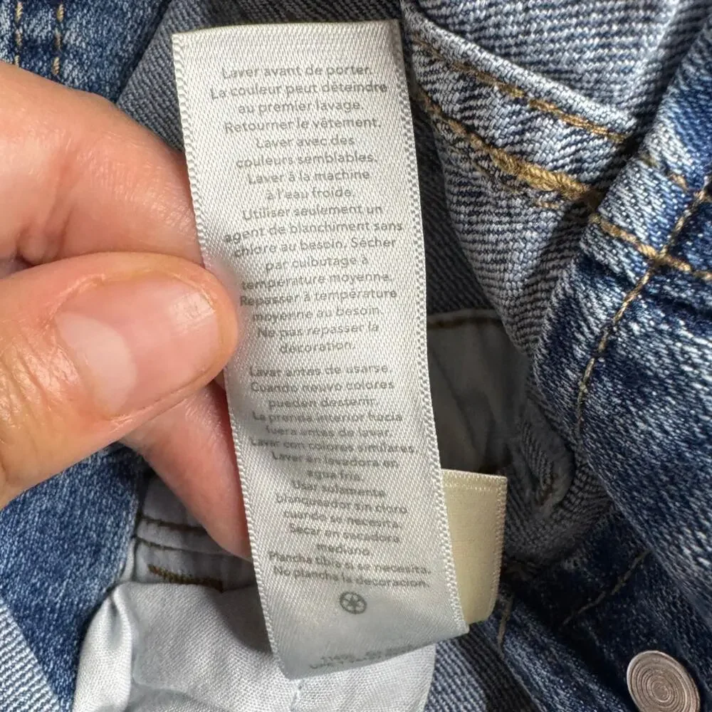 OshKosh B’gosh Denim Carpenter Overalls Toddler 4T Dark Wash Navy Straps